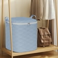 thumbnail image 1 of Kbndieu 140L Storage Bins with Lids & Reinforced Handles, Closet Organizers and Storage, Clothes Storage Bags or Moving Packing Bags, Storage Basket Containers for Blanket, Comforter, Pillow, Bedding, 1 of 6
