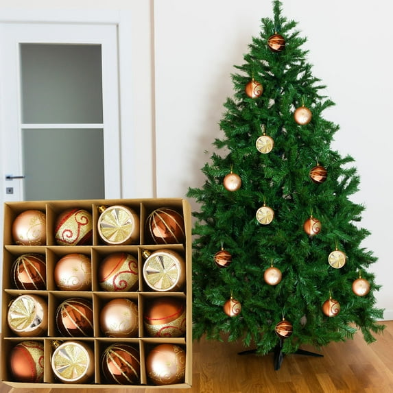 Kbndieu 16PCS Christmas Balls Ornaments for Christmas Tree Decorations, 2.4" Shatterproof Christmas Hanging Ornament Christmas Gifts for Holiday Wedding Party Decor Christmas Decorations Clearance