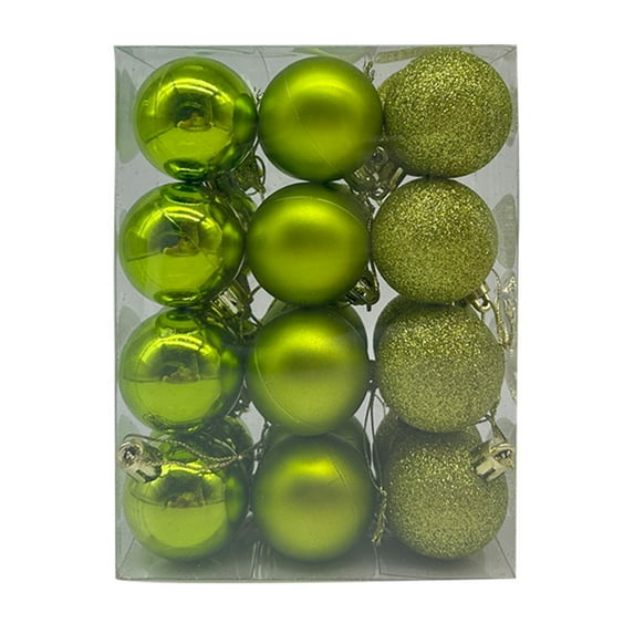 Kbndieu 24PCS Christmas Tree Balls Ornaments for Xmas Christmas Tree 30mm/1.18" Shatterproof Christmas Tree Decorations Hanging Ball for Holiday Wedding Party Christmas Decorations on Clearance