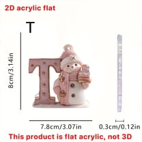 Kbndieu 26 Letter Ornaments for Christmas Tree, Initial Ornaments Christmas Tree Decorations Christmas Ornaments Christmas Hanging Decor Gifts for Women Men Friends Family Party Indoor T