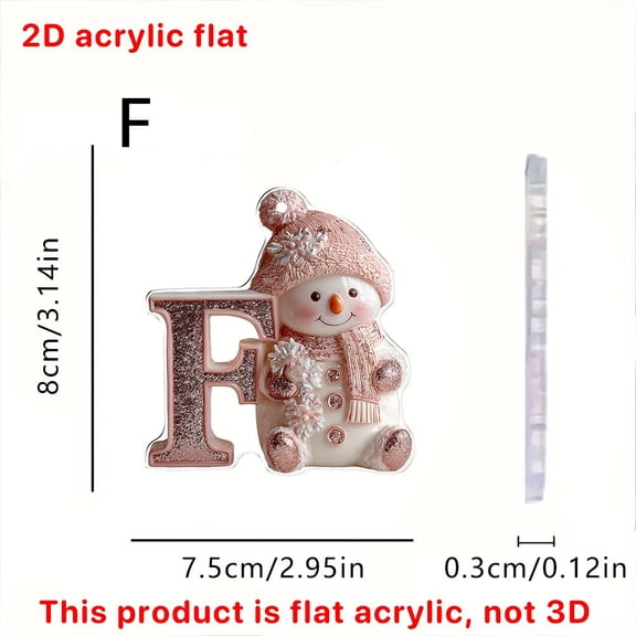 Kbndieu 26 Letter Ornaments for Christmas Tree, Initial Ornaments Christmas Tree Decorations Christmas Ornaments Christmas Hanging Decor Gifts for Women Men Friends Family Party Indoor F