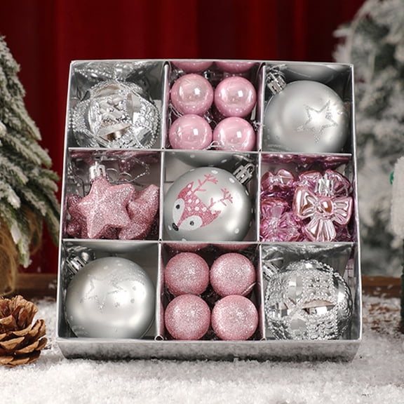 Kbndieu 35PCS Christmas Balls Christmas Tree Decorations Ornaments Set, Shatterproof Xmas Bulbs, Colorful Xmas Hanging Ornaments Balls for Holiday Party Wreath Garlands Trees
