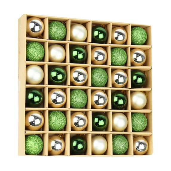 Kbndieu 36PCS Christmas Balls Ornaments for Christmas Tree Decorations, 1.18" Shatterproof Christmas Hanging Ornament Christmas Gifts for Holiday Wedding Party Decor Christmas Decorations Clearance