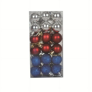 Kbndieu 36Pcs Christmas Tree Balls Ornaments for Xmas Christmas Tree 30mm/1.18" Shatterproof Christmas Tree Decorations Hanging Ball for Holiday Wedding Party Christmas Decorations on Clearance