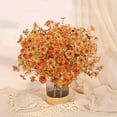 thumbnail image 1 of Kbndieu 5Pcs Artificial Fall Flowers Bouquet for Decoration, Fake Silk Flower Arrangements Faux Autumn Flowers Fall Decor for Table Centerpiece Wedding Bride Bouquets Autumn Indoor, 1 of 7