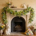 thumbnail image 1 of Kbndieu 6.2FT Easter Garland for Mantle Spring Vine with Easter Eggs Flowers Hanging Rustic Spring Easter Garland String for Kitchen Fireplace Wall Indoor Outdoor Decor, 1 of 6