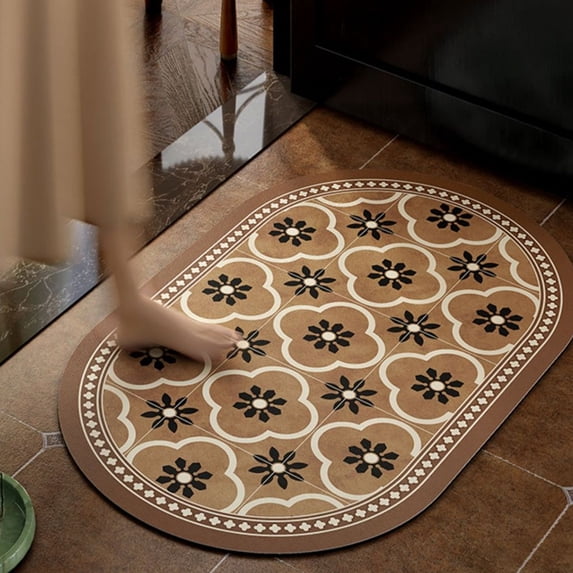 Kbndieu Bath Mat Rug, Super Absorbent Bathroom Rugs for Bathroom Non Slip, Quick Dry, Machine Washable Bathmat, Cushioned Floor Mats for Shower, Bathtub and Floor, Home Decor Accessories