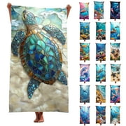 Kbndieu Bath Towels Quick Dry Sand Free Compact Lightweight Colorful Microfiber Beach Towel Sandproof Beach Blanket Multi-Purpose Towel for Travel Swimming Pool (70x150cm, 28x59) on Clearance