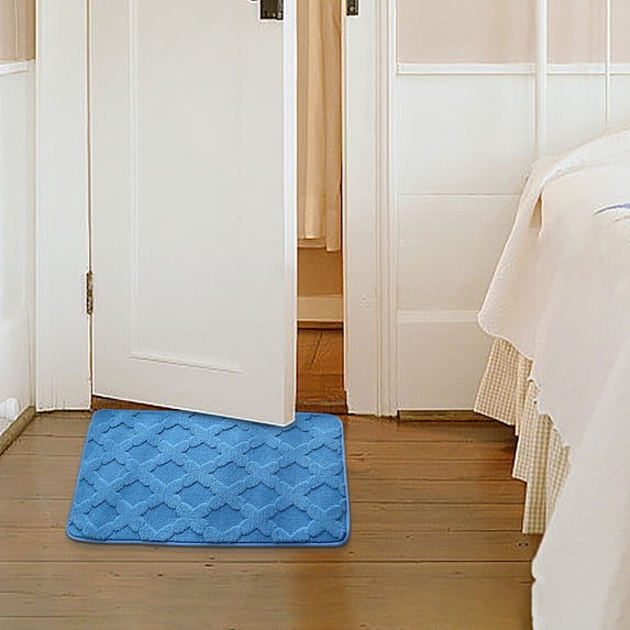Kbndieu Bathroom Rugs Mat 23 x 15, Thick Soft Absorbent Bath Mat, Quick Dry Machine Washable Bath Rugs, Carpet Rug Room Decor for Shower Floor, Bathroom Home Decor Accessories