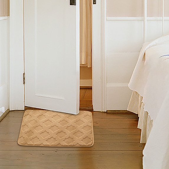 Kbndieu Bathroom Rugs Mat 23 x 15, Thick Soft Absorbent Bath Mat, Quick Dry Machine Washable Bath Rugs, Carpet Rug Room Decor for Shower Floor, Bathroom Home Decor Accessories