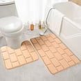thumbnail image 1 of Kbndieu Bathroom Rugs Sets 2 Piece, Super Absorbent Bath Rugs Quick Dry Bath Mats Set, Non-Slip Ultra Soft Carpet Washable Mats for for Bathroom, Tub, Shower, Gold, 1 of 6