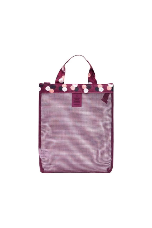 Mesh Beach Bag Waterproof Sandproof, Large Tote Bag for Women, Shoulder Handbag for Beach Toys & Vacation Essentials