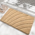 thumbnail image 1 of Kbndieu Beige Bath Rug Mat, Super Absorbent Quick Dry Bathroom Rugs, Non Slip, Machine Washable Shower Floor Rugs, Luxury Bathroom Bathmat for Shower, Bathtub and Floor, Home Decor Accessories, 1 of 6