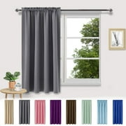 Kbndieu Blackout Curtains for Bedroom, Thermal Insulated, Energy Saving & Noise Reducing Curtains for Living Room/Kitchen Gray, 38 inches Width x 45 inches Length Each Panel