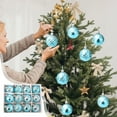 thumbnail image 1 of Kbndieu Christmas Balls Ornaments for Xmas Tree, 12Pcs Shatterproof Christmas Tree Ornaments 1.97" Blue Plastic Xmas Hanging Balls Decorations for Wreath Garland Holiday Indoor Party, 1 of 6