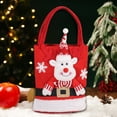 thumbnail image 1 of Kbndieu Christmas Gift Bags with Handle Xmas Candy Bags Santa Snowman Deer Bear Fabric Bags Goodie Party Favor Bags for Kids Holiday Party Supplies Christmas Bags on Clearance, 1 of 8
