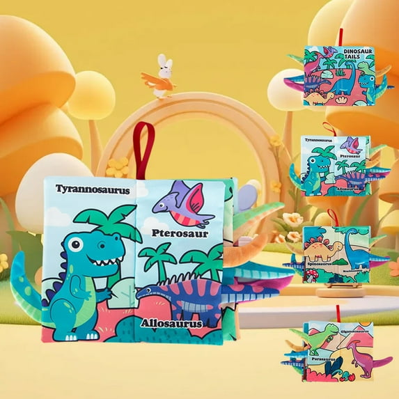 Kbndieu Christmas Gifts for Grandkids, Baby Books Toys, Touch Feel Cloth Crinkle Books for Infant Baby, Early Education Toys, Newborn Gifts Shower Baby Gifts for Boys Girls