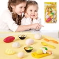 thumbnail image 1 of Kbndieu Christmas Gifts for Grandkids, Cutting Play Food Set Kitchen Pretend, Pizza Toy Food & Cutting Fake Fruits, Play Kitchen Toys Accessories for Boys Girls Educational Toys Birthday Gift, 1 of 6