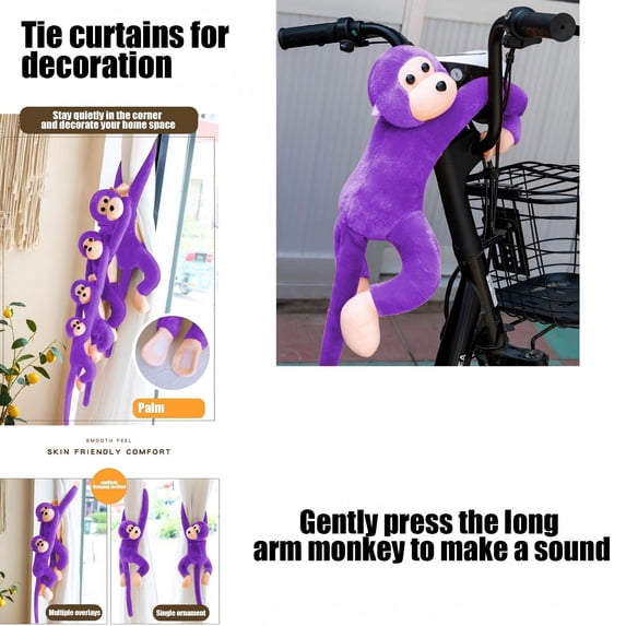 Kbndieu Christmas Gifts for Grandkids, Long Arm Plush Monkey Toy, Ultra Soft and Huggable Stuffed Animal for Family Friends and Kids, Cute Home and Nursery Decor, Idea Birthday Gifts