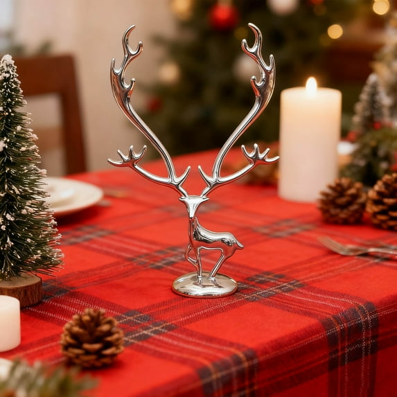 Kbndieu Christmas Reindeer Figurines Reindeer Christmas Decorations Ornaments Statue for for Living Room TV Cabinet Wine Cabinet Home Office Decor Deer Gifts for Women, Mom