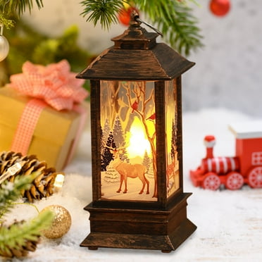 Kbndieu Christmas Table Lamp Candle Holder, Retro Candlestick Holders for Christmas Wedding Decor, Christmas Centerpiece Table Decorations, Christmas Gifts Christmas Decorations Clearance