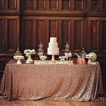 Kbndieu Christmas Tablecloth Rectangular Winter Waterproof Christmas Table Cloths Washable Seasonal Farmhouse Table Cover for Kitchen Dining Parties Christmas Table Decorations Rose Gold