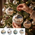 thumbnail image 1 of Kbndieu Christmas Tree Decorations Light Up 3.14" Christmas Balls Vintage Holiday Scene Fillable Clear Ball Farmhouse Christmas Hanging Ornaments for Xmas Tree Gifts, 1 of 9