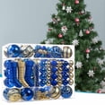 thumbnail image 1 of Kbndieu Christmas Tree Decorations Ornaments Set, 150Pcs Plastic Shatterproof Christmas Hanging Balls Ornaments for Xmas Tree Wreath Garland Holiday Indoor Party, Christmas Gifts for Kids Family, 1 of 5