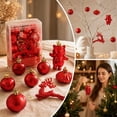 thumbnail image 1 of Kbndieu Christmas Tree Ornaments Set, 30PCS Red Christmas Balls Ornaments Decorations for Xmas Tree, Shatterproof Xmas Hanging Bulbs for Indoor Home Fireplace Mantel Holiday Party Decor, 1 of 7