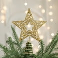 thumbnail image 1 of Kbndieu Christmas Tree Topper Star Christmas Decorations Glittered Tree-top Star for Festive Christmas Tree Decor Holiday Ornament Christmas Gifts, 1 of 6