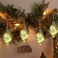 thumbnail image 1 of Kbndieu Clear Christmas Balls Ornaments Gifts, Green Glowing Christmas Tree Decorations Shatterproof Hanging Bulbs Ornaments for Wedding Christmas, 1 of 6
