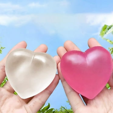 Kbndieu Color Changing Love Heart Pinch Decompression Slow Rising Vent Stress Balls, Squeeze Fidget Toys for Stress Relief on Clearance