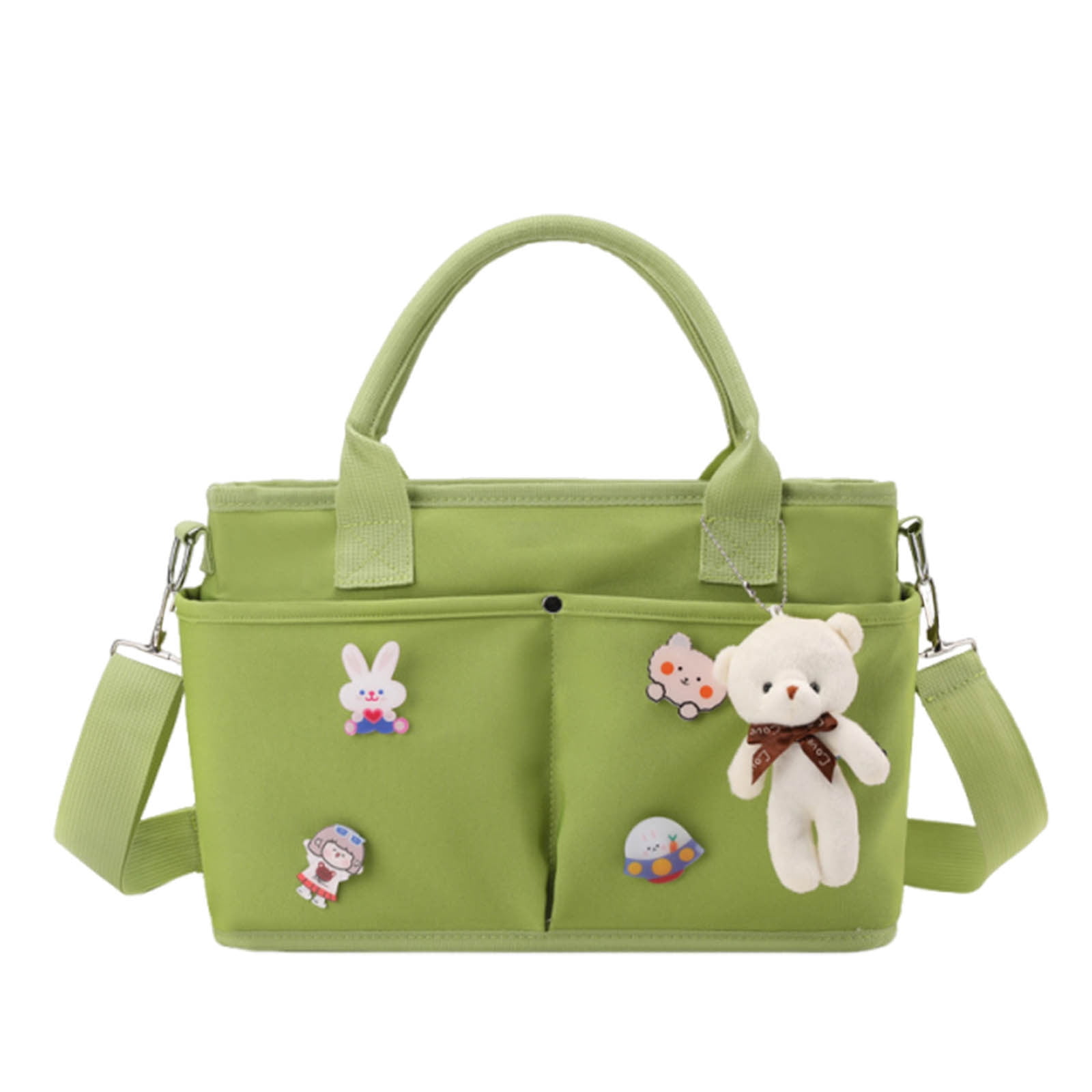 Kbndieu Diaper Bag Tote for Hospital & Maternity, Baby Diaper Bag for Mom and Dad, Large Capacity Baby Weekender Travel Bag (Green) on Clearance