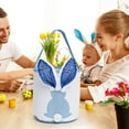 thumbnail image 1 of Kbndieu Easter Basket with LED Lights, Easter Bunny Baskets for Kids with Cute Rabbit Ears, Egg Hunt Tote Bags Rabbit Bucket with Handle, Easter Party Gifts for Boys and Girls, 1 of 5