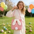 thumbnail image 1 of Kbndieu Easter Bunny Basket Cross Body Bags for Kids Boys Girls with Cute Rabbit Ears, Bunny Rabbit Easter Sling Bags for Easter Egg Hunts Party Favor Decorations Candy Gifts, 1 of 6