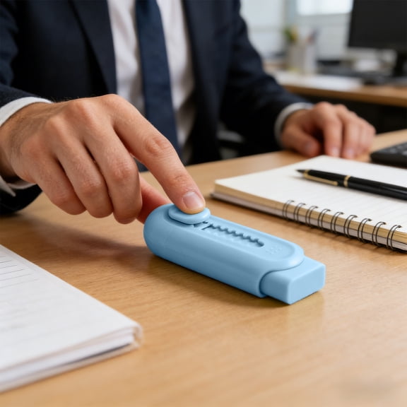 Kbndieu Erasers, Rubber Erasers Sliding Retractable Pencil Erasers, Sky Blue