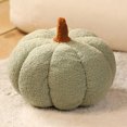 thumbnail image 1 of Kbndieu Fall Pumpkin Pillow, Stuffed Halloween Decor Throw Pillows, Soft Cute 3D Simulated Pumpkin Shaped Cushion for Sofa Couch Bedroom Autumn Thanksgiving, Green, 1 of 5