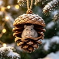 thumbnail image 1 of Kbndieu Forest Animal Christmas Acorn Ornaments, Woodland Animal Ornaments for Tree, Christmas Tree Hanging Decorations for Animal Lovers & Home Holiday Decor, 1 of 7