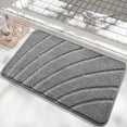 thumbnail image 1 of Kbndieu Gray Bath Rug Mat, Super Absorbent Quick Dry Bathroom Rugs, Non Slip, Machine Washable Shower Floor Rugs, Luxury Bathroom Bathmat for Shower, Bathtub and Floor, Home Decor Accessories, 1 of 6