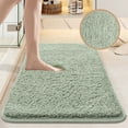 thumbnail image 1 of Kbndieu Green Bathroom Rugs, Ultra Soft Shaggy Absorbent Bath Mat, Thick Plush Bath Rug Non-Slip, Microfiber Quick Dry, Machine Washable Shower Floor Rugs, Bathroom Bathmat Home Decor Accessories, 1 of 6