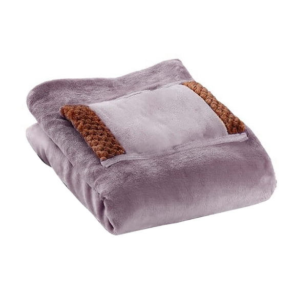 Kbndieu Heated Blanket with Pocket, Cozy Warm USB Heating Pad for Office Fast-Heating Washable Car Electric Blanket Heated Throw Blanket Portable Heating Blanket for Dorm Car Home Travel Clearance