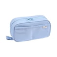 thumbnail image 1 of Kbndieu High Capacity Pencil Case, Multi- Slot Pencil Pouch, Portable Pencil Bag, Simple Sturdy Pen Case Wide Opening for Classroom Office Stationery Organizer, Blue, 1 of 4
