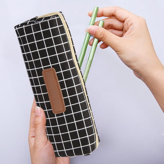 Kbndieu High Capacity Pencil Case with Zipper, Simple Sturdy Pencil Bag Pouch Box Organizer Pen Case