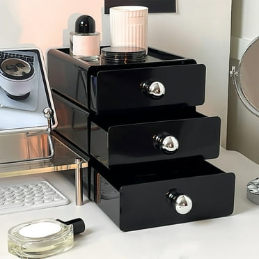 Kbndieu Home Daily Use Drawer Desktop Cosmetic Organiser Storage Box Office Desk Shelf on Clearance