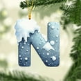 thumbnail image 1 of Kbndieu Initial Ornaments Christmas Tree Ornaments, Christmas Letter Ornaments for Christmas Tree Decorations, Christmas Hanging Decor N, 1 of 6