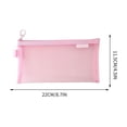 thumbnail image 1 of Kbndieu Large Zipper Pencil Pouch, Mesh Pencil Bag, Simple Sturdy Multifunctional Pencil Case, 1 of 5