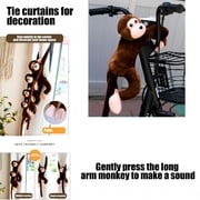 Kbndieu Long Arm Plush Monkey, Ultra Soft and Huggable Stuffed Animal for Family Friends and Kids, Cute Home and Nursery Decor, Birthday Gift Idea on Clearance