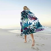 Kbndieu Microfiber Beach Towel Colorful Fast Drying Sand Free Beach Towel Super Lightweight Bath Towels for Swimming Pool, Camping, Picnic, Yoga Gym Sports Towels on Clearance