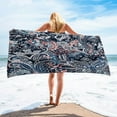 thumbnail image 1 of Kbndieu Microfiber Beach Towel Oversized Clearance Extra Large Sand Free Blanket Lightweight Quick Dry Bath Pool Swim Towel for Travel, Swimming, Yoga, Camping 60"x30", 1 of 8