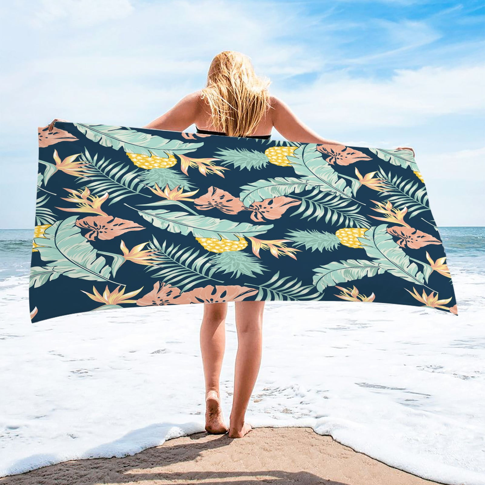 ARTHMOM Microfiber Beach Towel - Extra Large 60x30 Inches, Thick & Lightweight, Cute Designs For Beach, Pool, Travel - View #10
